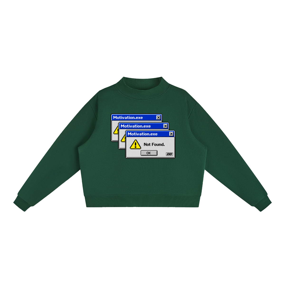 Motivation.exe – Not Found Sweatshirt