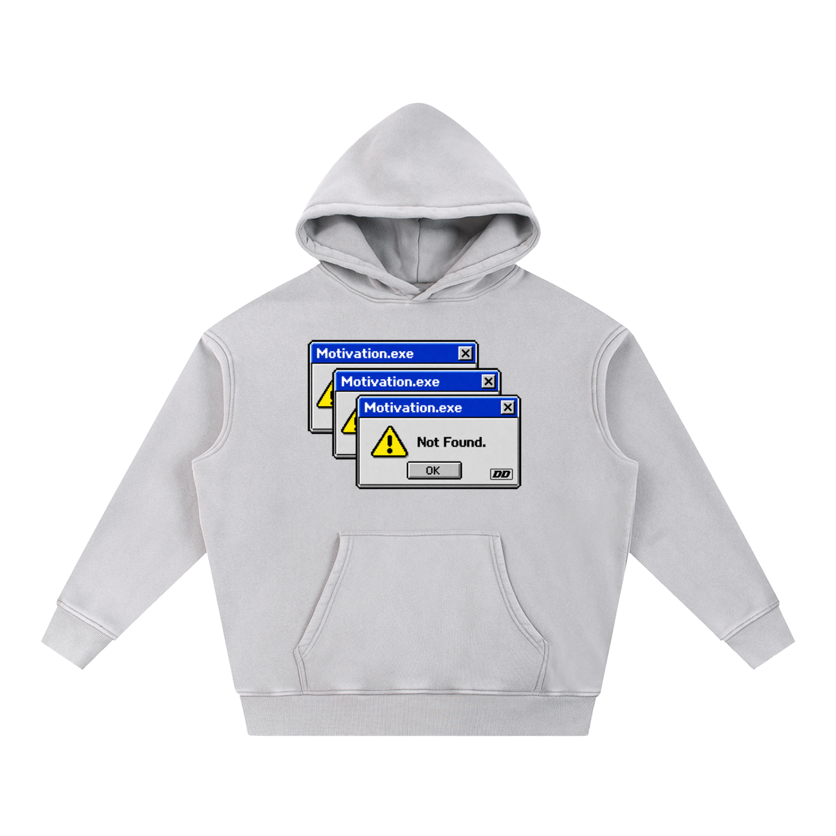 Motivation.exe – Not Found Hoodie