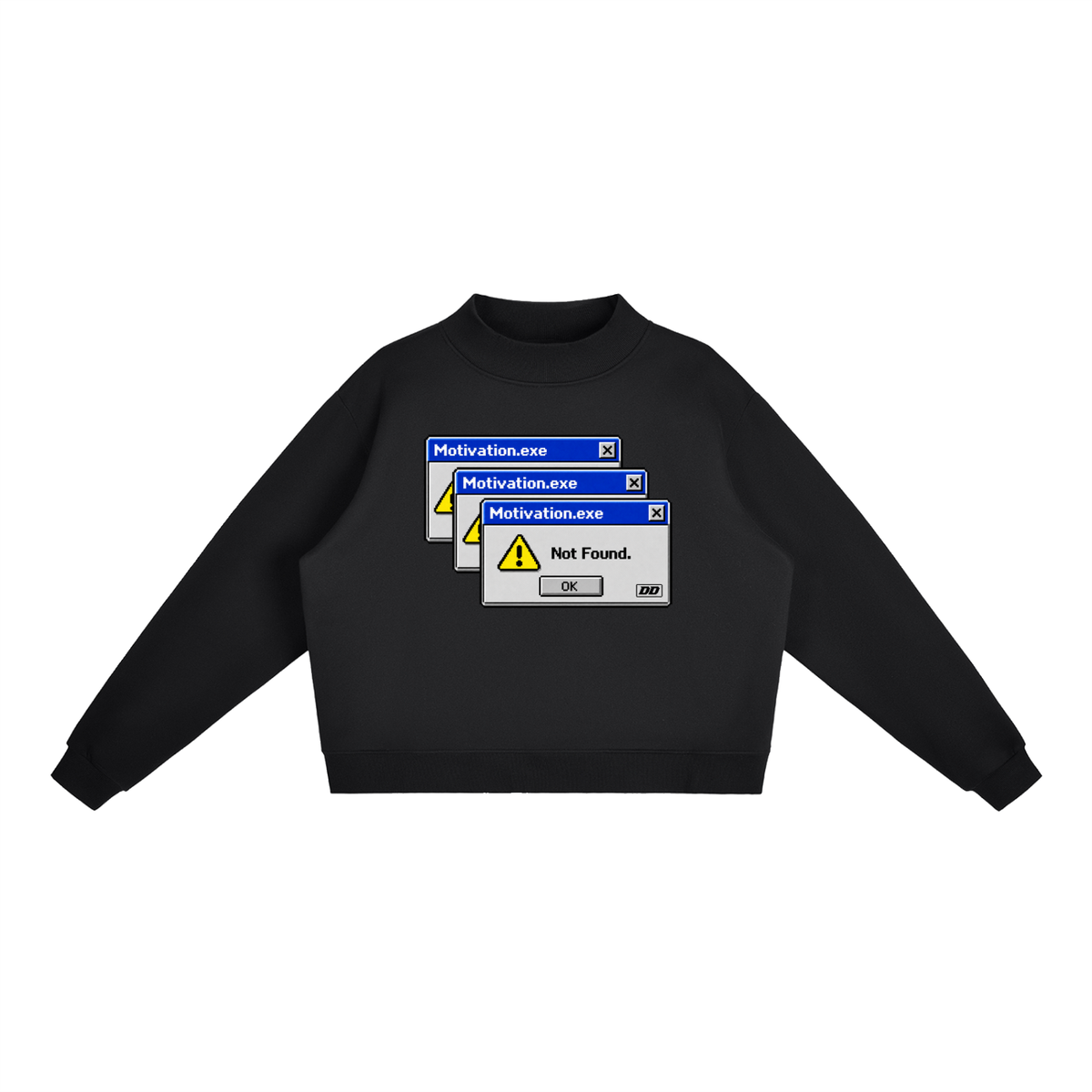 Motivation.exe – Not Found Sweatshirt