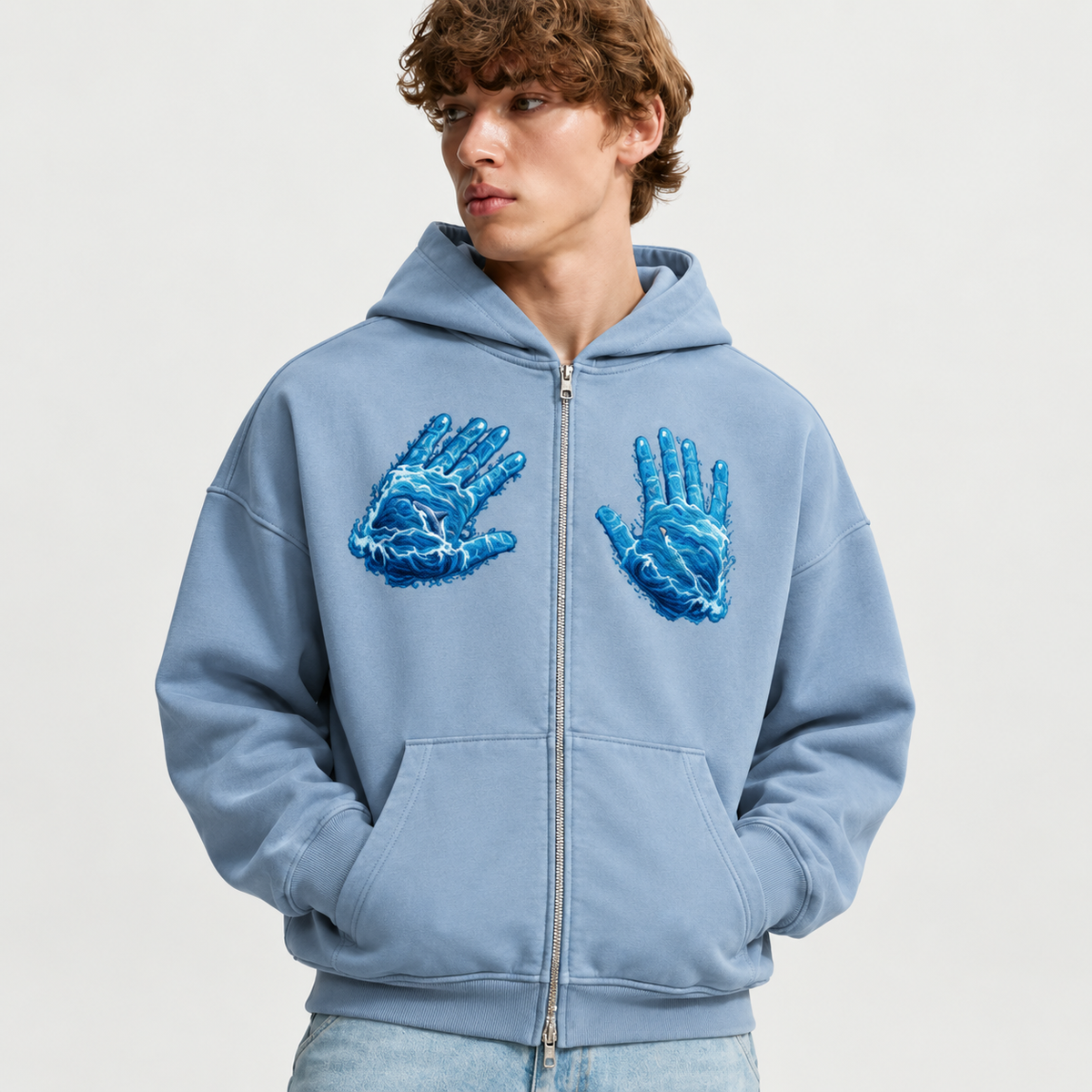 Tidal Hands Zip Hoodie
