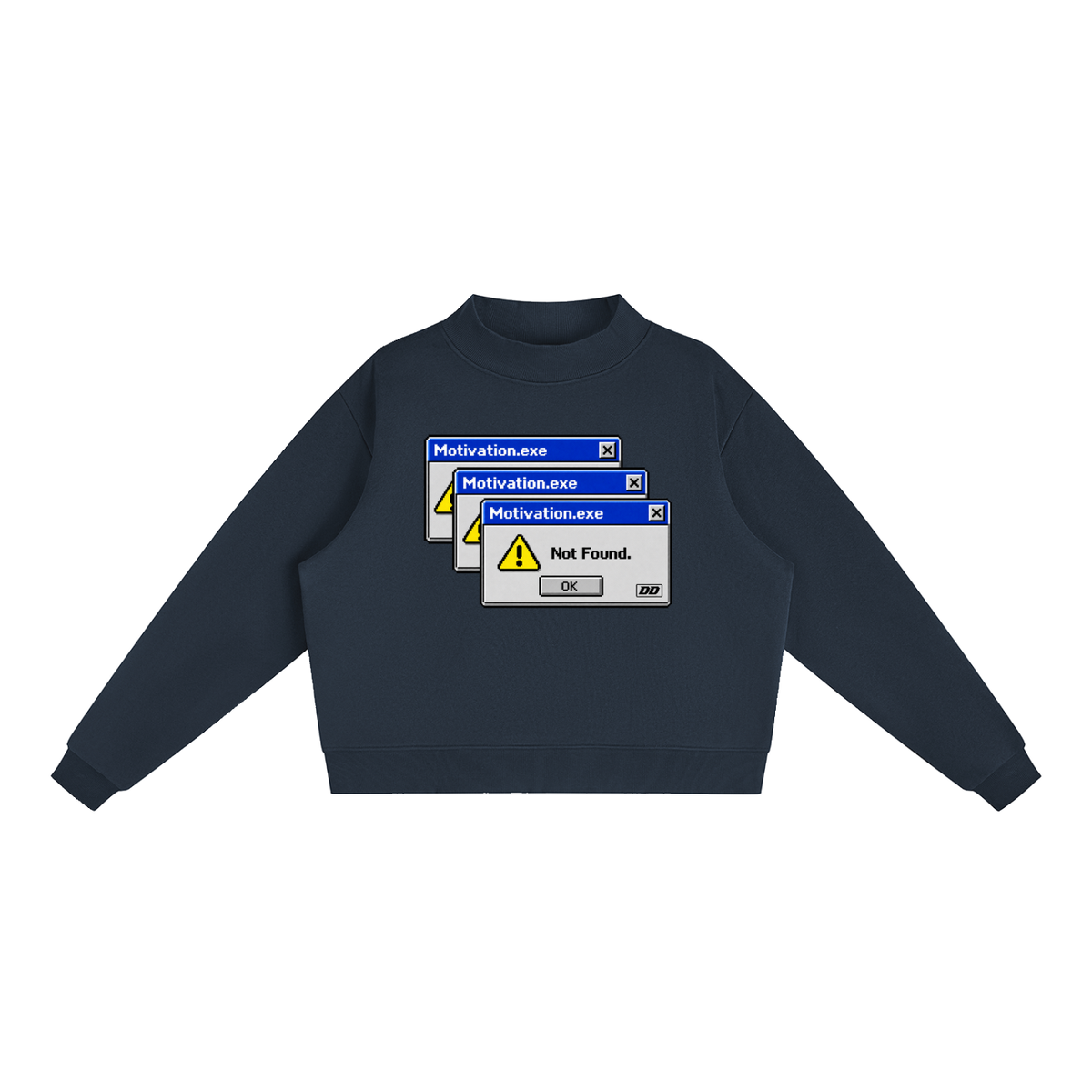 Motivation.exe – Not Found Sweatshirt