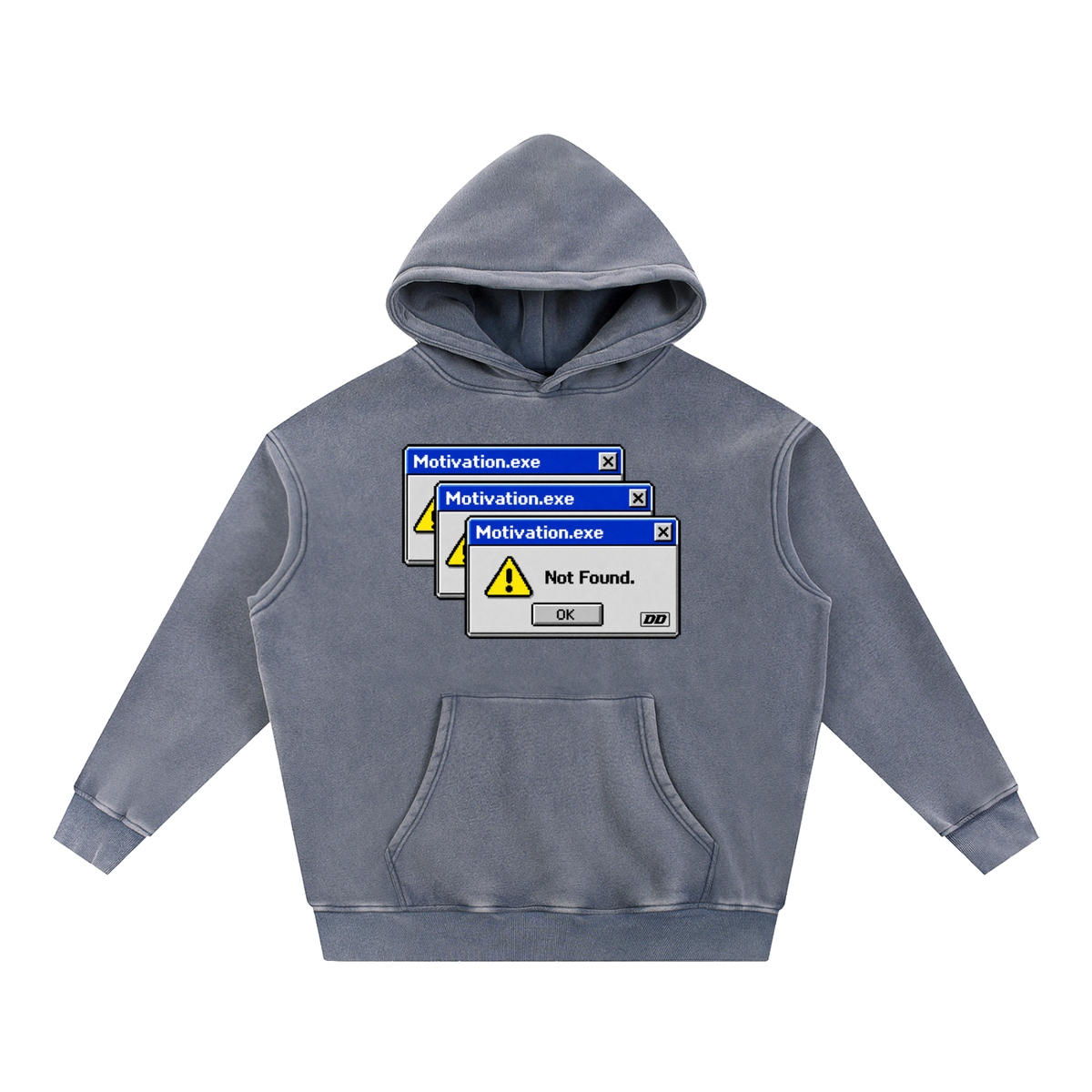 Motivation.exe – Not Found Hoodie